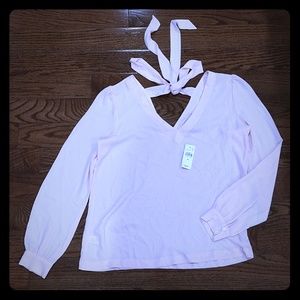 Nwt loft tie back blouse